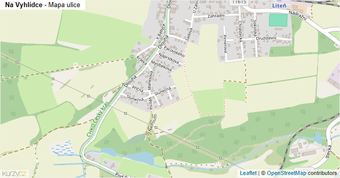 Na Vyhlídce - mapa ulice