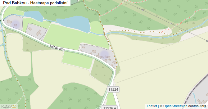 Pod Babkou - mapa podnikání
