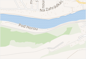 Pod Horou v obci Liteň - mapa ulice