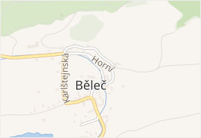 Potoční v obci Liteň - mapa ulice