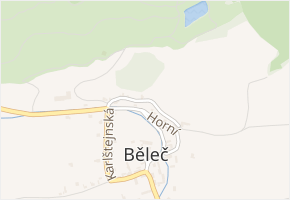 Ve Vrchu v obci Liteň - mapa ulice
