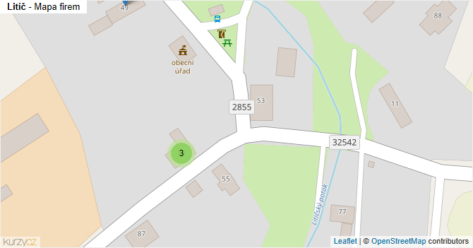Litíč - mapa firem