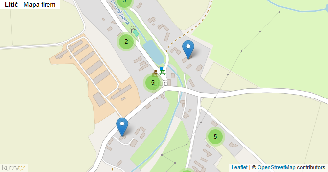 Litíč - mapa firem