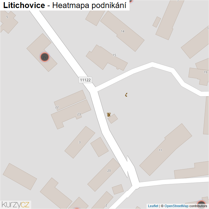 Mapa Litichovice - Firmy v obci.