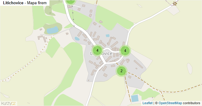 Litichovice - mapa firem