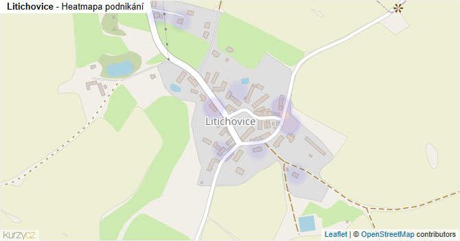 Litichovice - mapa podnikání