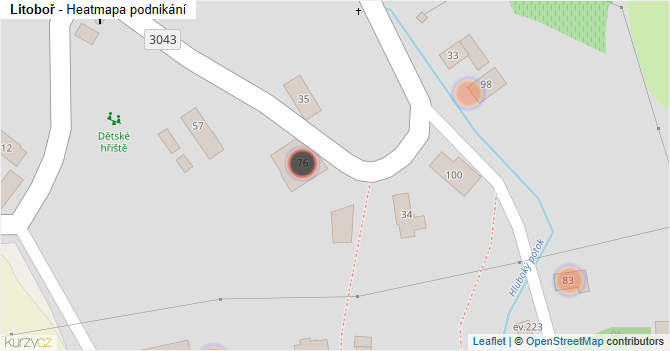 Litoboř - mapa podnikání