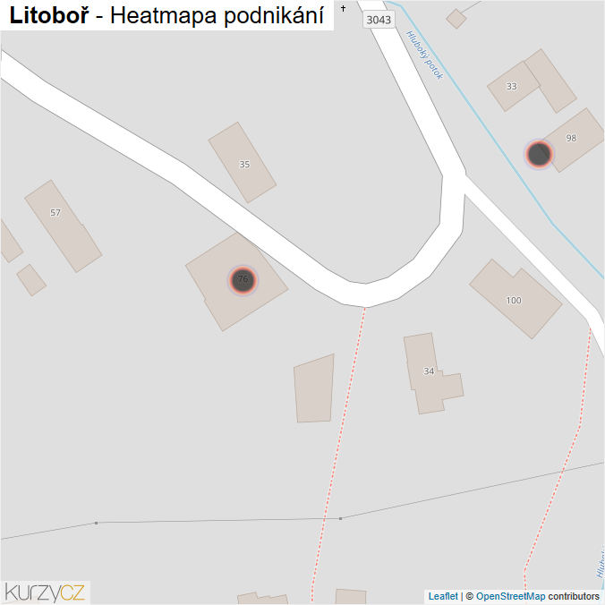 Mapa Litoboř - Firmy v obci.