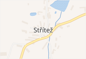 Střítež v obci Litochovice - mapa části obce