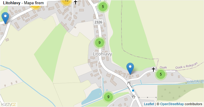 Litohlavy - mapa firem