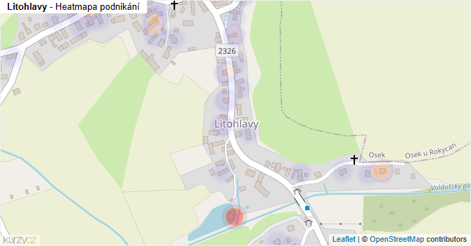Litohlavy - mapa podnikání