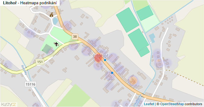 Litohoř - mapa podnikání