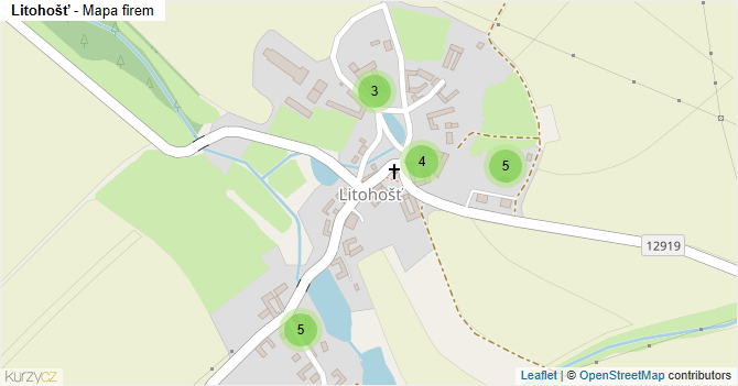 Litohošť - mapa firem