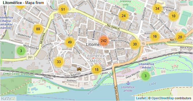 Litoměřice - mapa firem