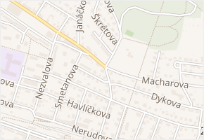 Čelakovského v obci Litoměřice - mapa ulice