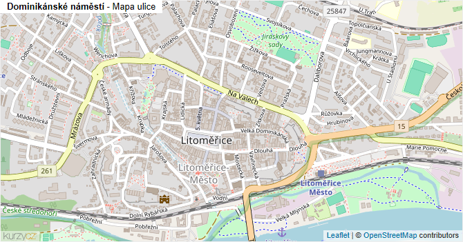 Dominikánské náměstí - mapa ulice