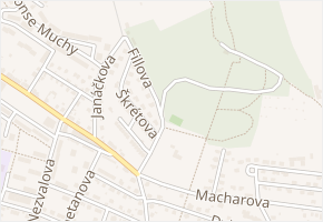 Fillova v obci Litoměřice - mapa ulice