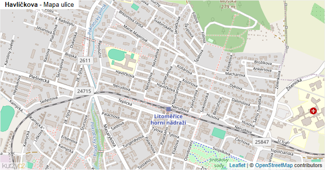 Havlíčkova - mapa ulice