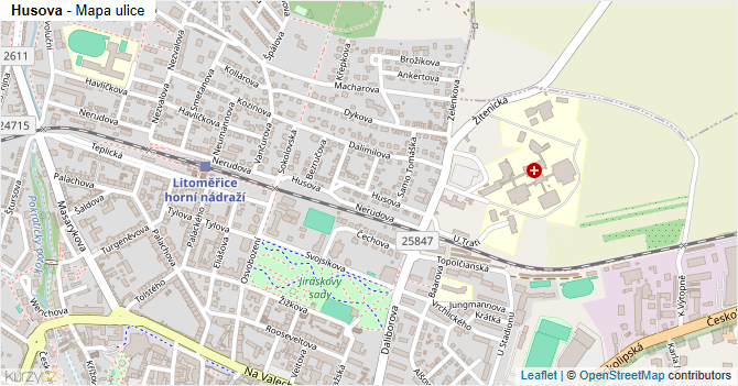 Husova - mapa ulice