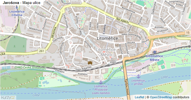 Jarošova - mapa ulice