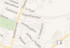 Jungmannova v obci Litoměřice - mapa ulice