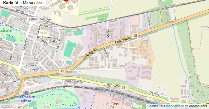 Karla IV. - mapa ulice