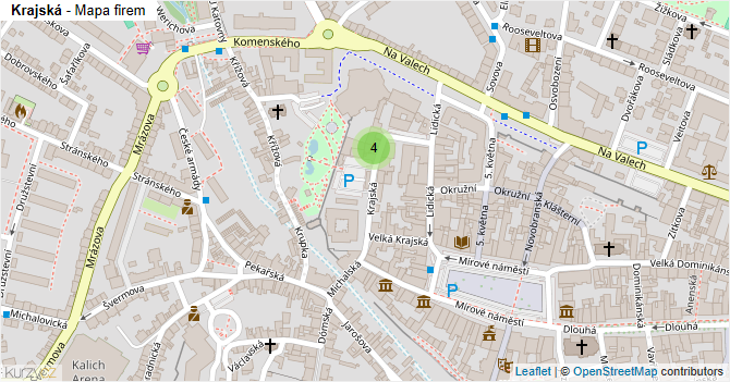 Krajská - mapa firem