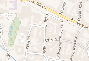 Lidická v obci Litoměřice - mapa ulice