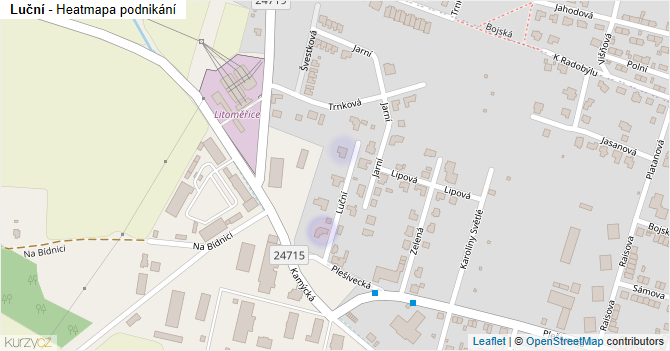 Luční - mapa podnikání