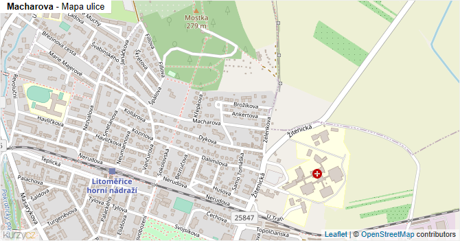Macharova - mapa ulice