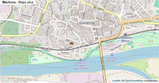 Máchova - mapa ulice