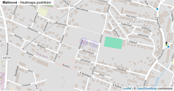 Malinová - mapa podnikání