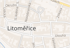 Mírové náměstí v obci Litoměřice - mapa ulice