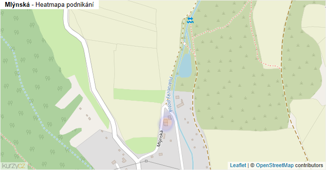 Mlýnská - mapa podnikání