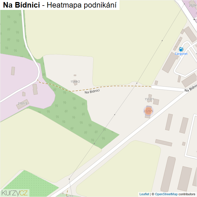 Mapa Na Bídnici - Firmy v ulici.