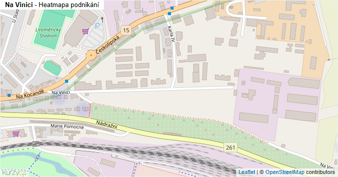 Na Vinici - mapa podnikání