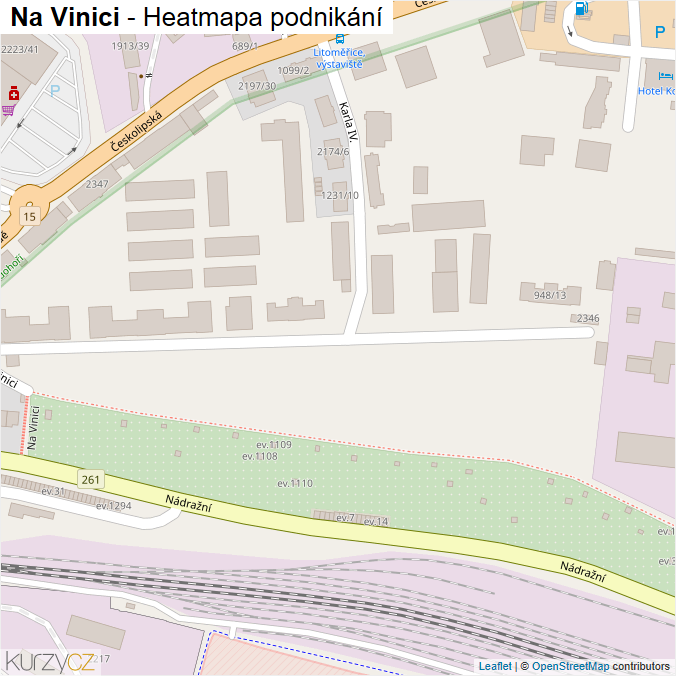 Mapa Na Vinici - Firmy v ulici.