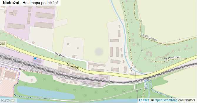 Nádražní - mapa podnikání