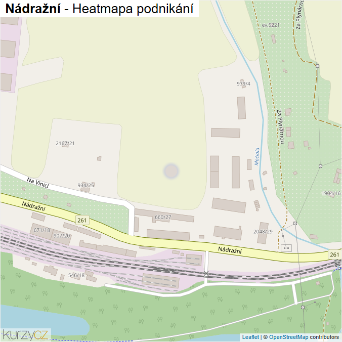 Mapa Nádražní - Firmy v ulici.