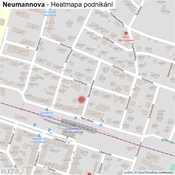 Mapa Neumannova - Firmy v ulici.