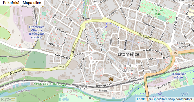 Pekařská - mapa ulice