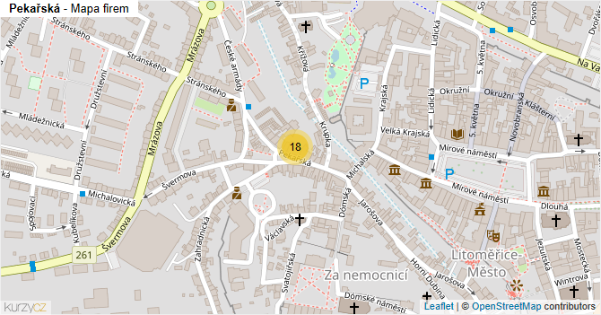 Pekařská - mapa firem