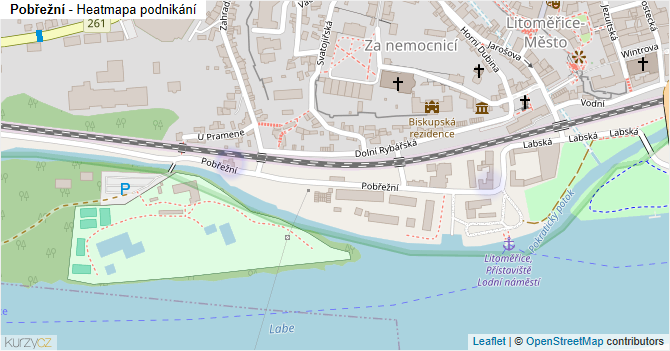 Pobřežní - mapa podnikání