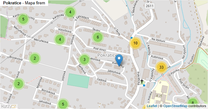 Pokratice - mapa firem