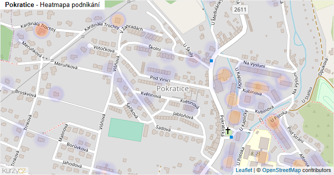 Pokratice - mapa podnikání