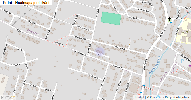 Polní - mapa podnikání