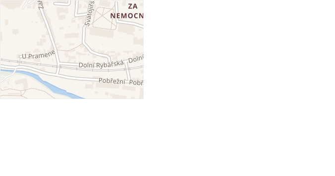 Rybářské schody v obci Litoměřice - mapa ulice