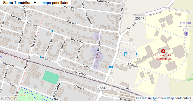 Samo Tomáška - mapa podnikání