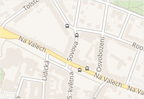 Sovova v obci Litoměřice - mapa ulice