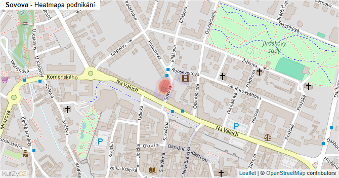 Sovova - mapa podnikání